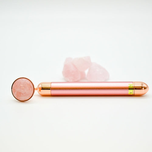 Rose Quartz Vibrating Facial Massager